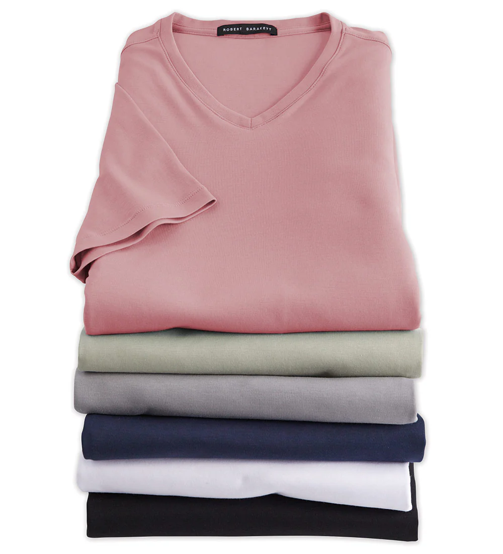 Robert Barakett Georgia V-Neck Short Sleeve Tee Shirt - Image 3