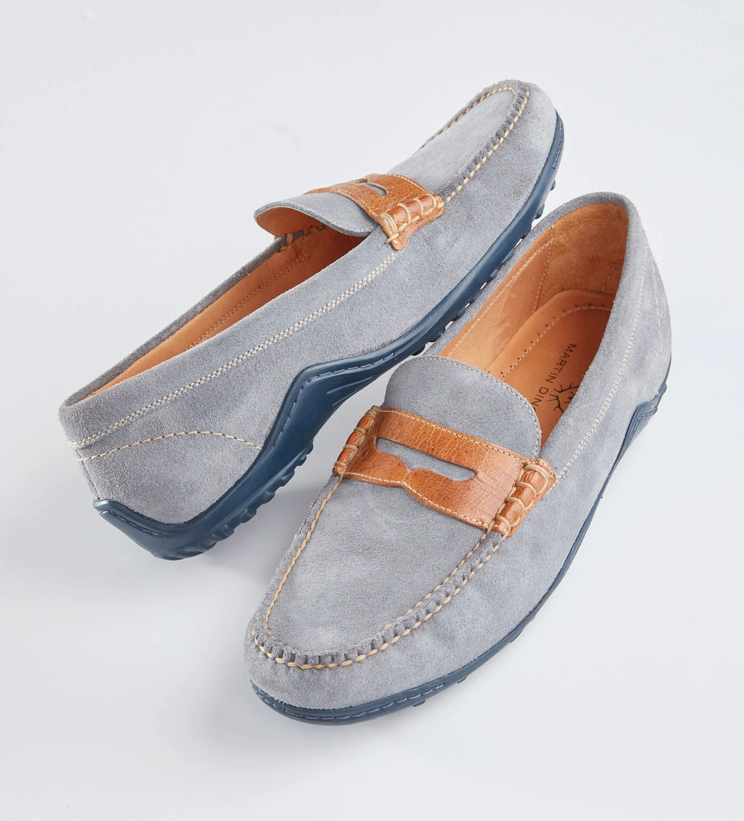 Martin Dingman Bill Penny Loafers - Blueberry - Image 2