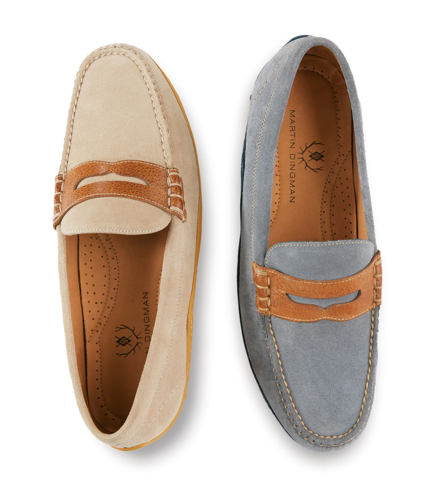 Martin Dingman Bill Penny Loafers - Blueberry - Image 3