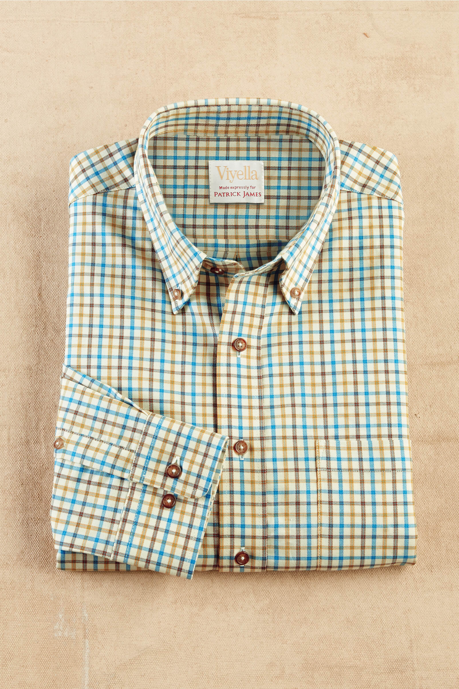 Patrick James Long Sleeve Button Down District Check Shirt