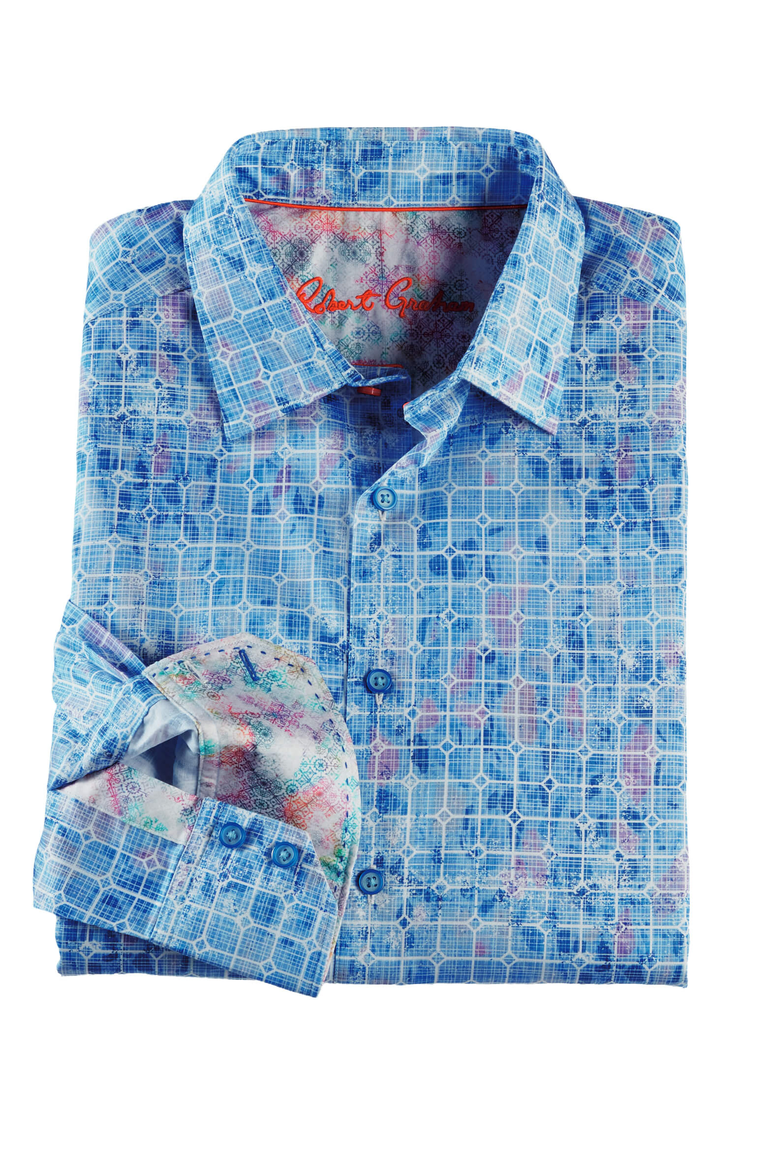 Robert Graham Long Sleeve Amsterdam Diamond Grid Shirt
