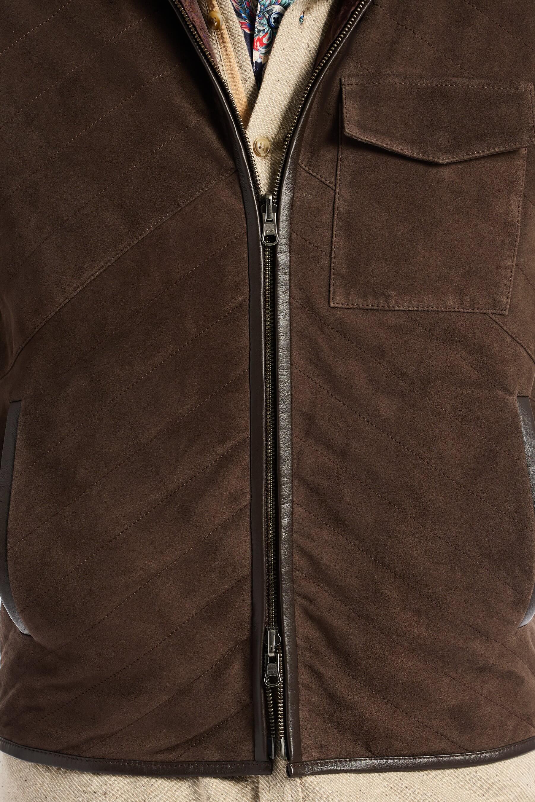 Robert Graham Cauthorne Suede Leather Vest - Image 2