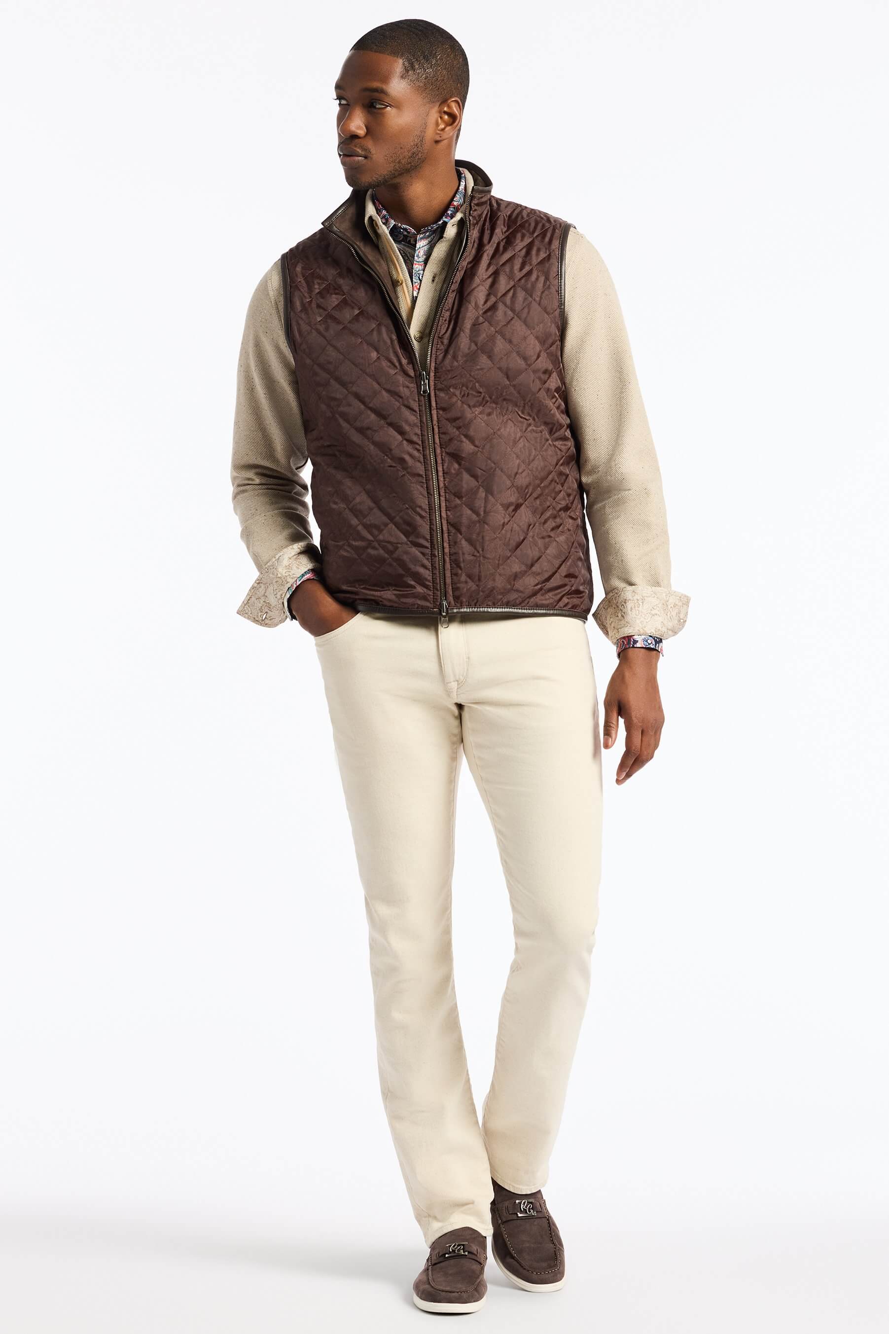 Robert Graham Cauthorne Suede Leather Vest - Image 5