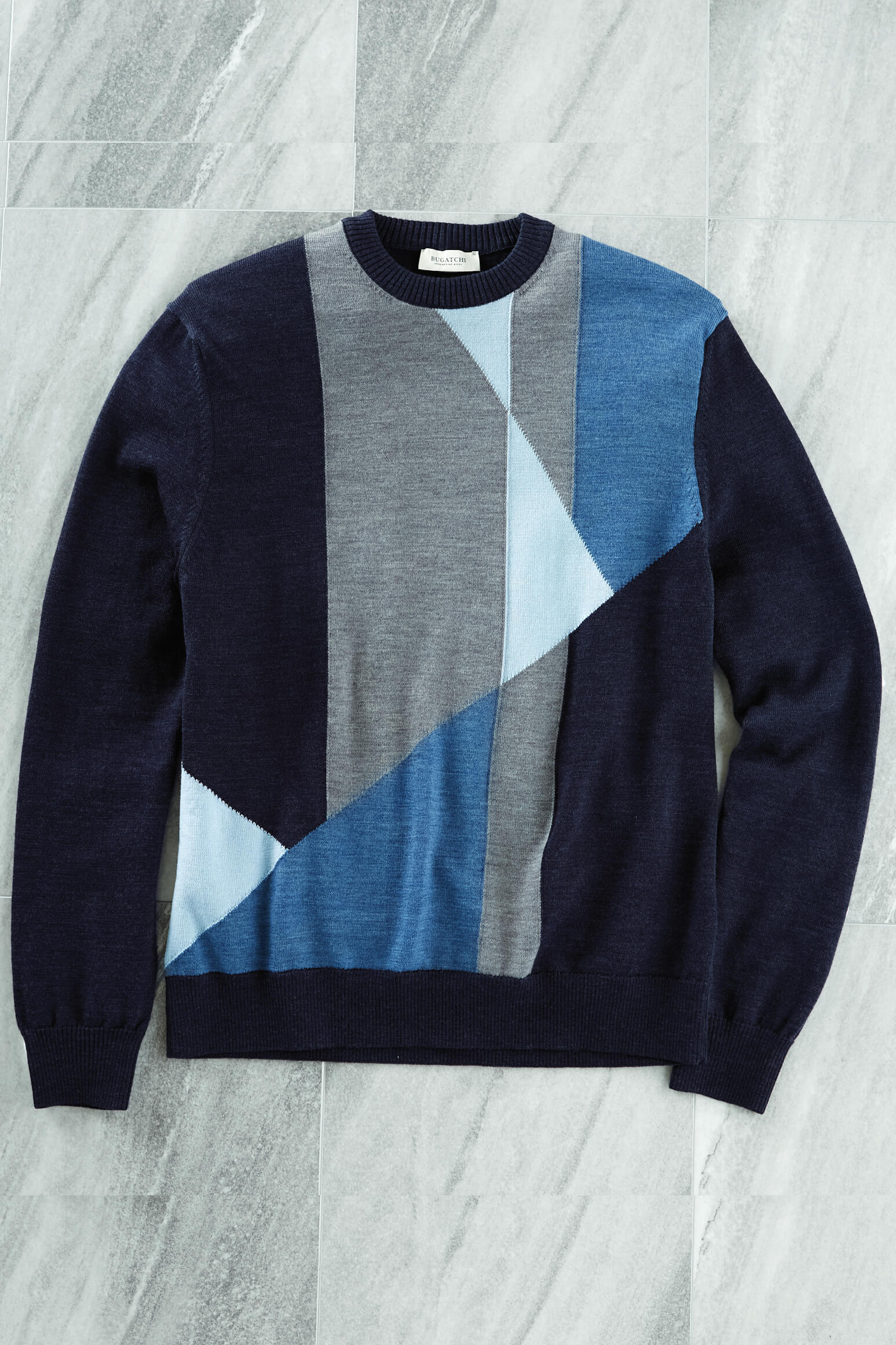 Bugatchi Geometric Crewneck Sweater