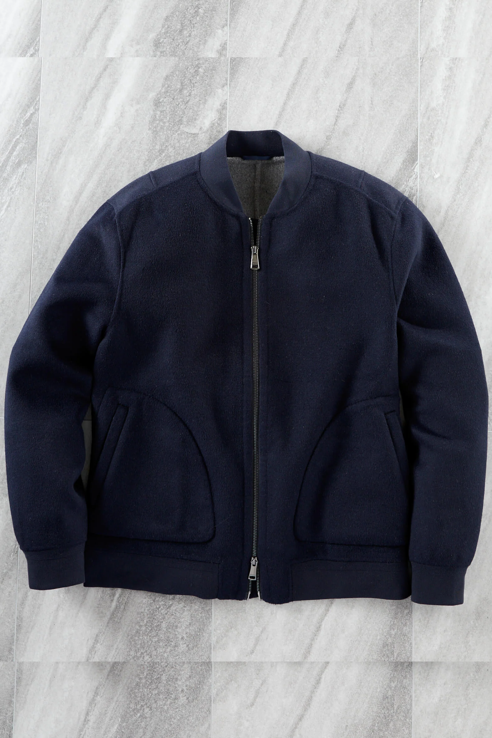 Bugatchi Bonded Wool Blend Baseball Jacket - Image 4