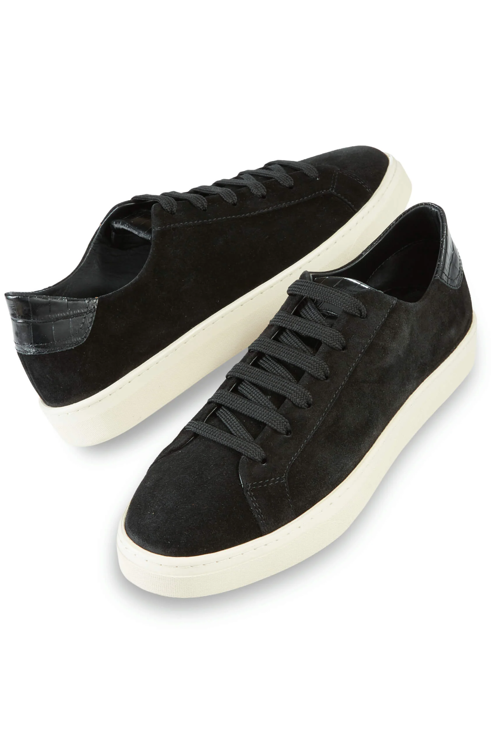 Patrick James Suede Crocodile Print Sneaker