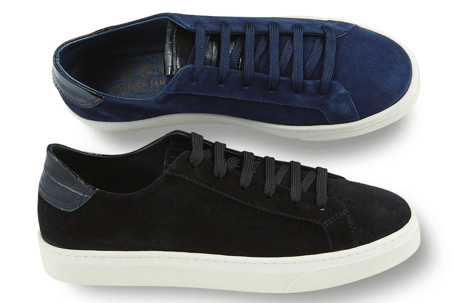 Patrick James Suede Crocodile Print Sneaker - Image 2