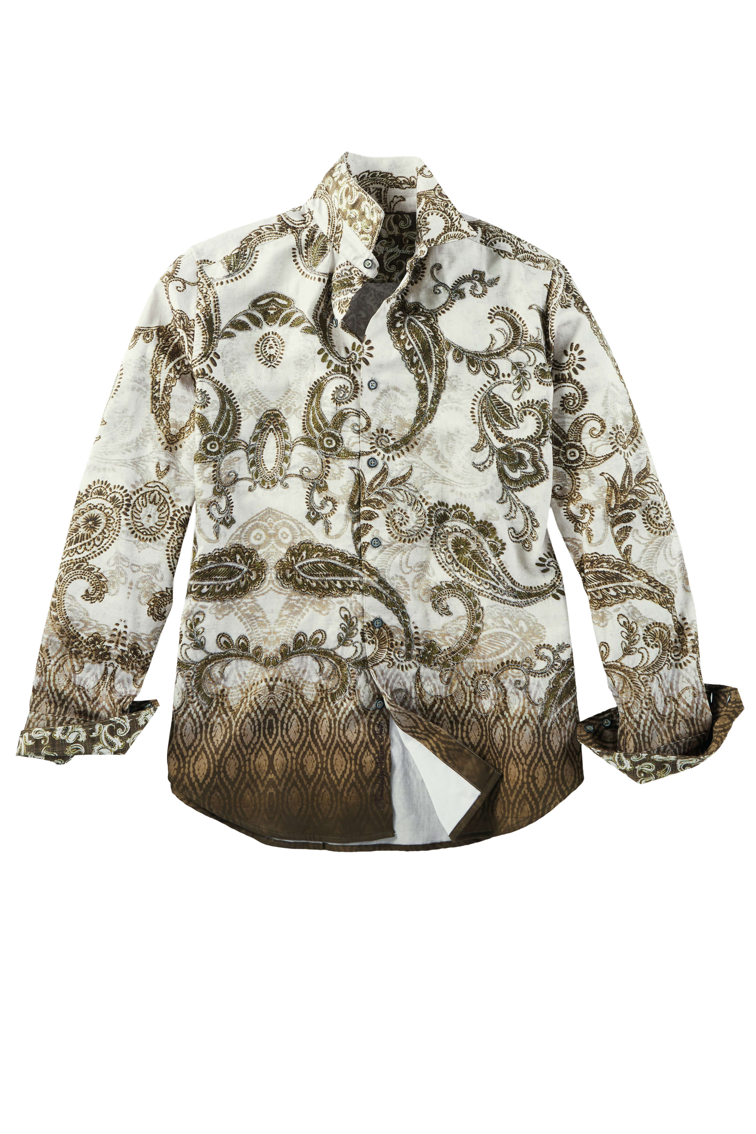Robert Graham Long Sleeve Wallington Paisley Embroidered Shirt