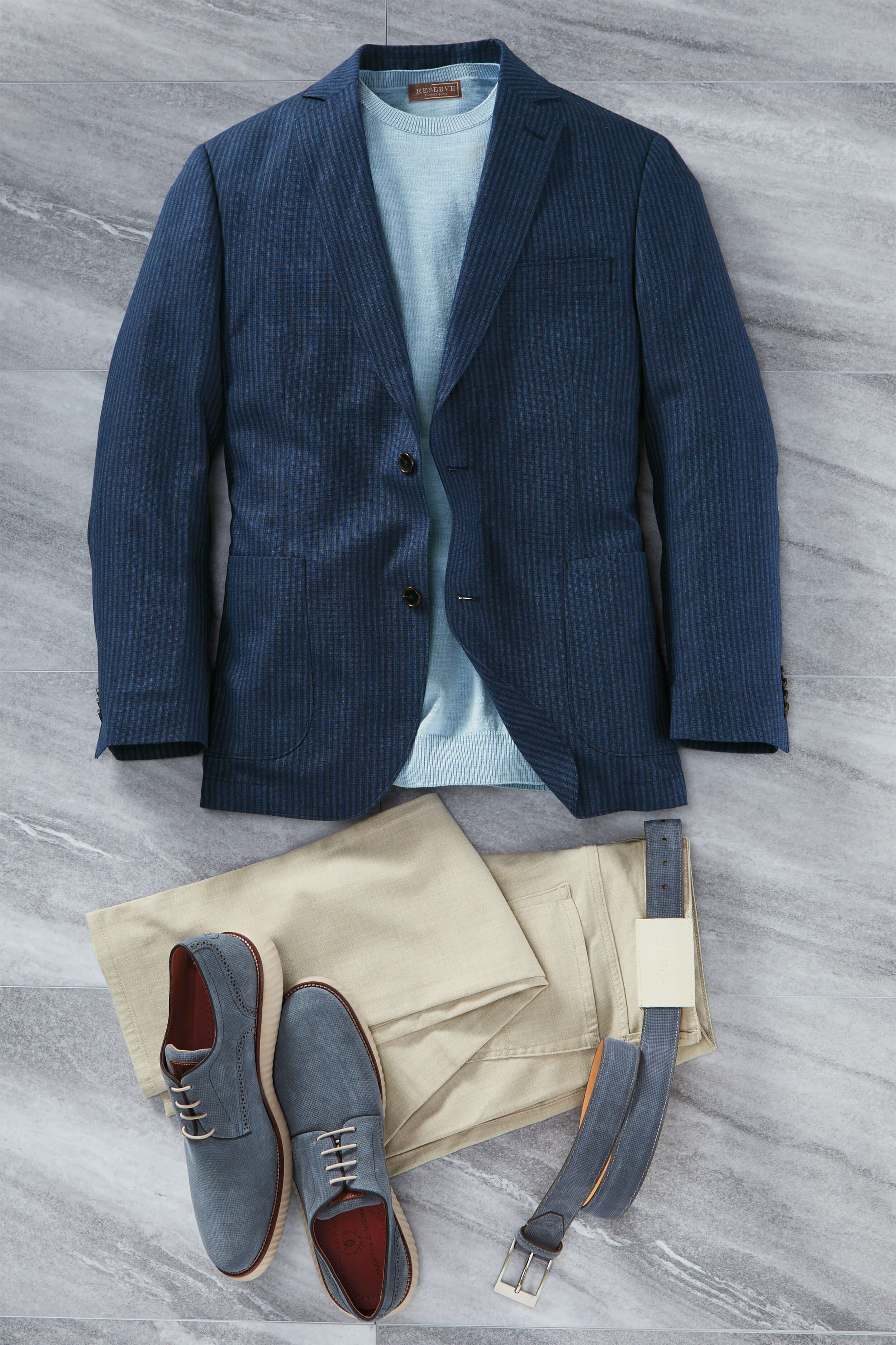 Patrick James 2 Button Stripe Sport Coat - Image 4