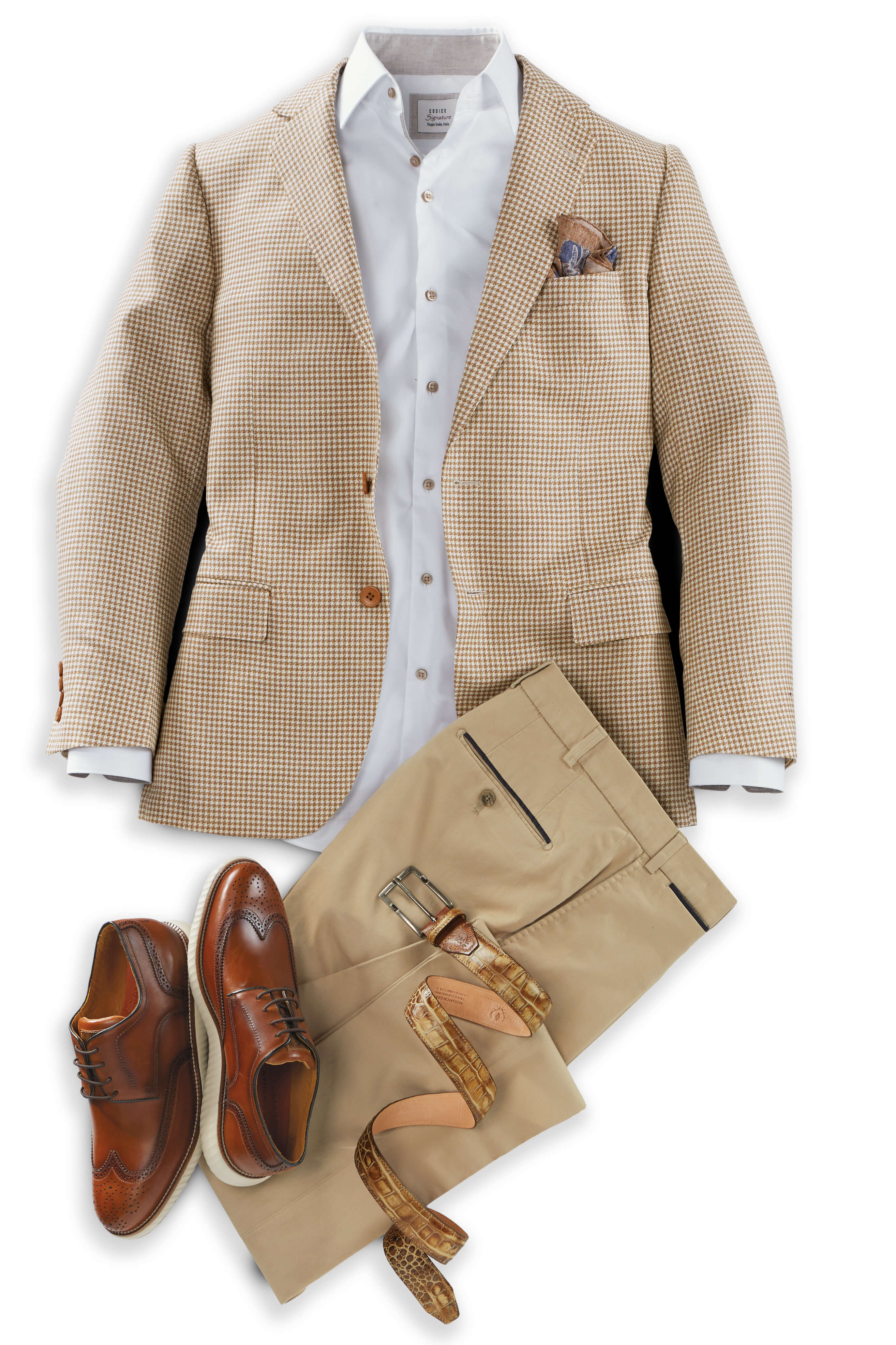 Patrick James 2 Button Side Vent Houndstooth Sport Coat - Image 2