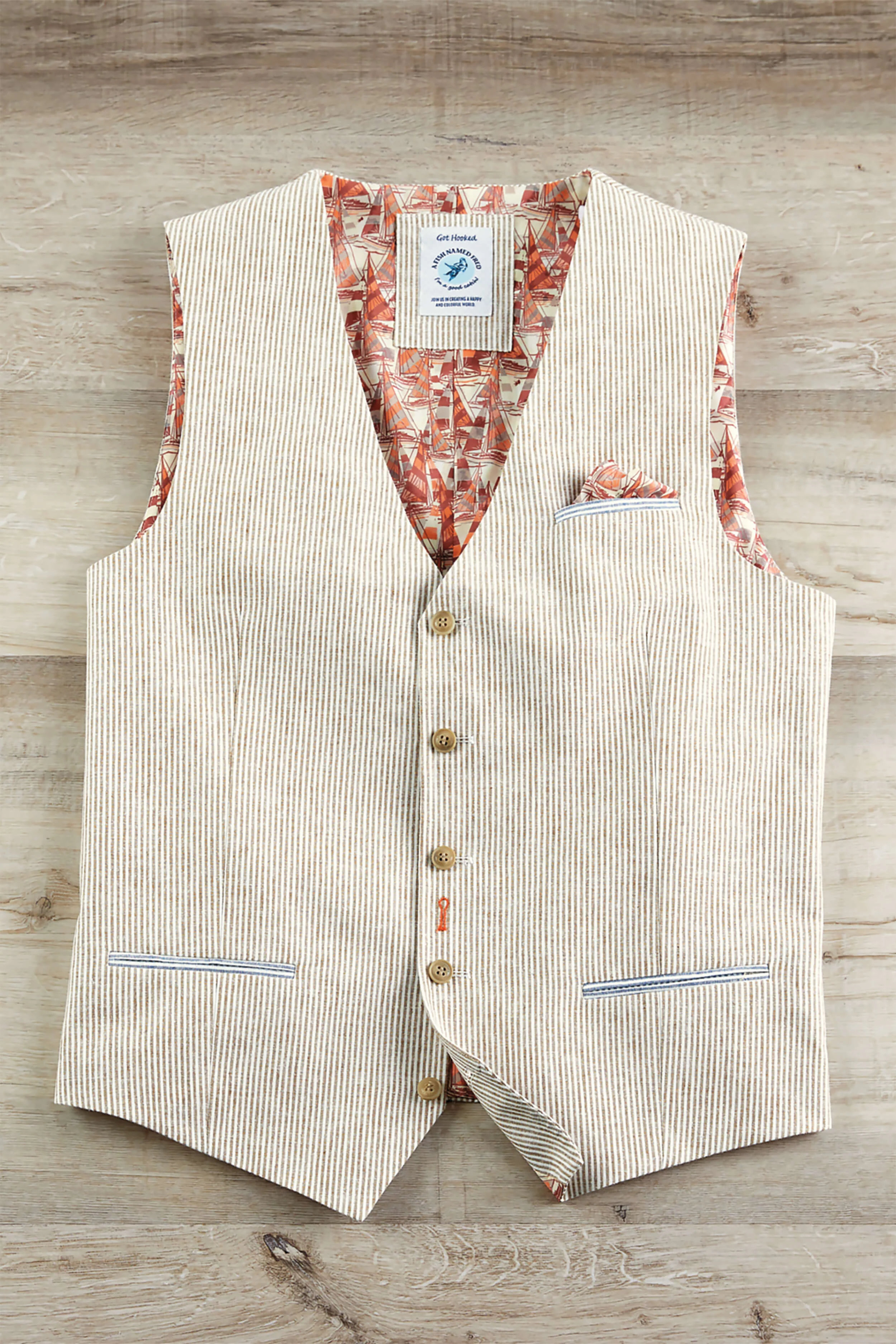 A Fish Named Fred Stripe Vest