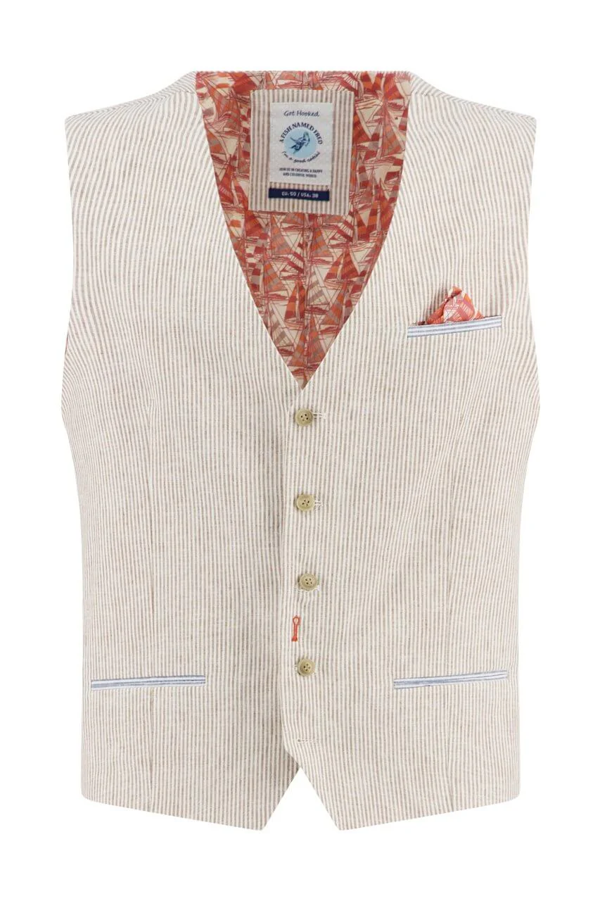 A Fish Named Fred Stripe Vest - Image 3