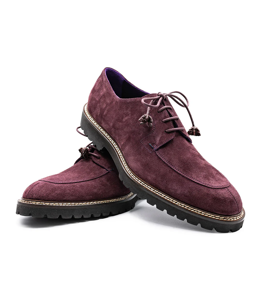 Zelli Campo Sueded Goatskin Split Toe Lace Up - Image 3