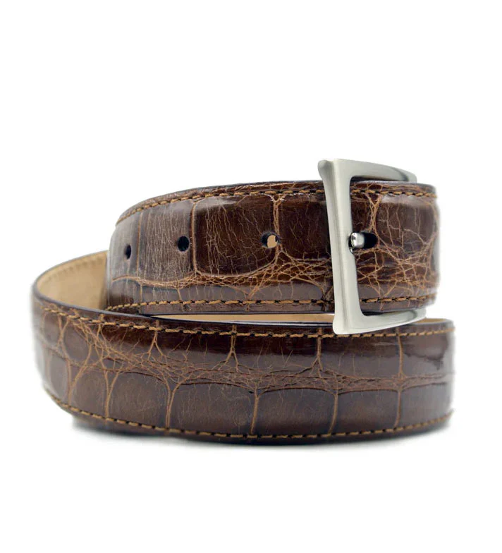 Zelli Genuine Alligator Italia Belt - Image 3