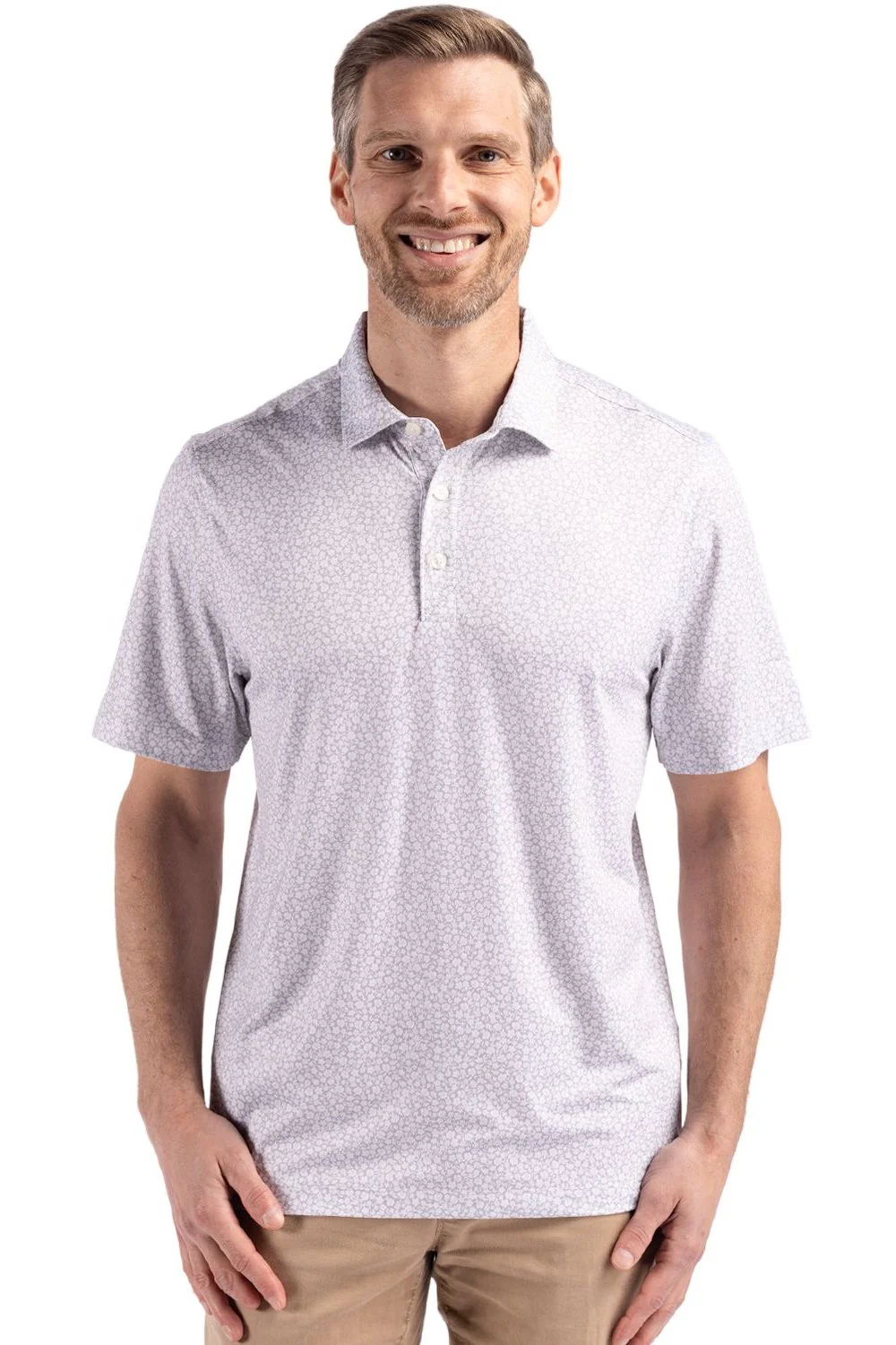 Cutter & Buck Short Sleeve Pike Flora Print Polo - Image 4