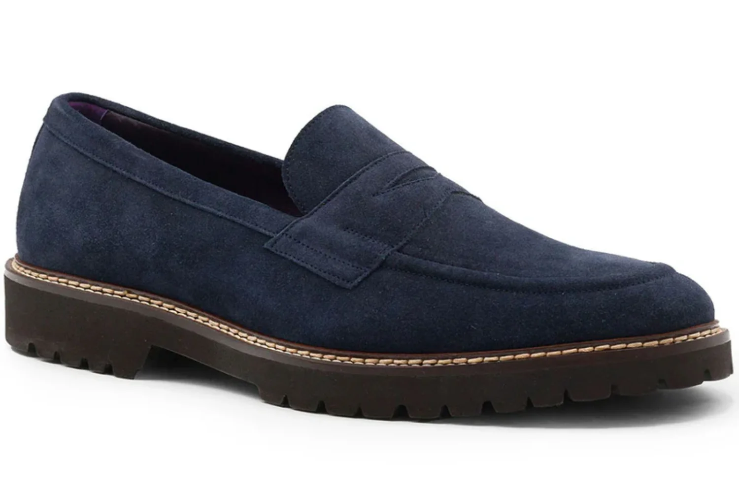 Zelli Roma Italian Calf Suede Penny Loafer - Image 3